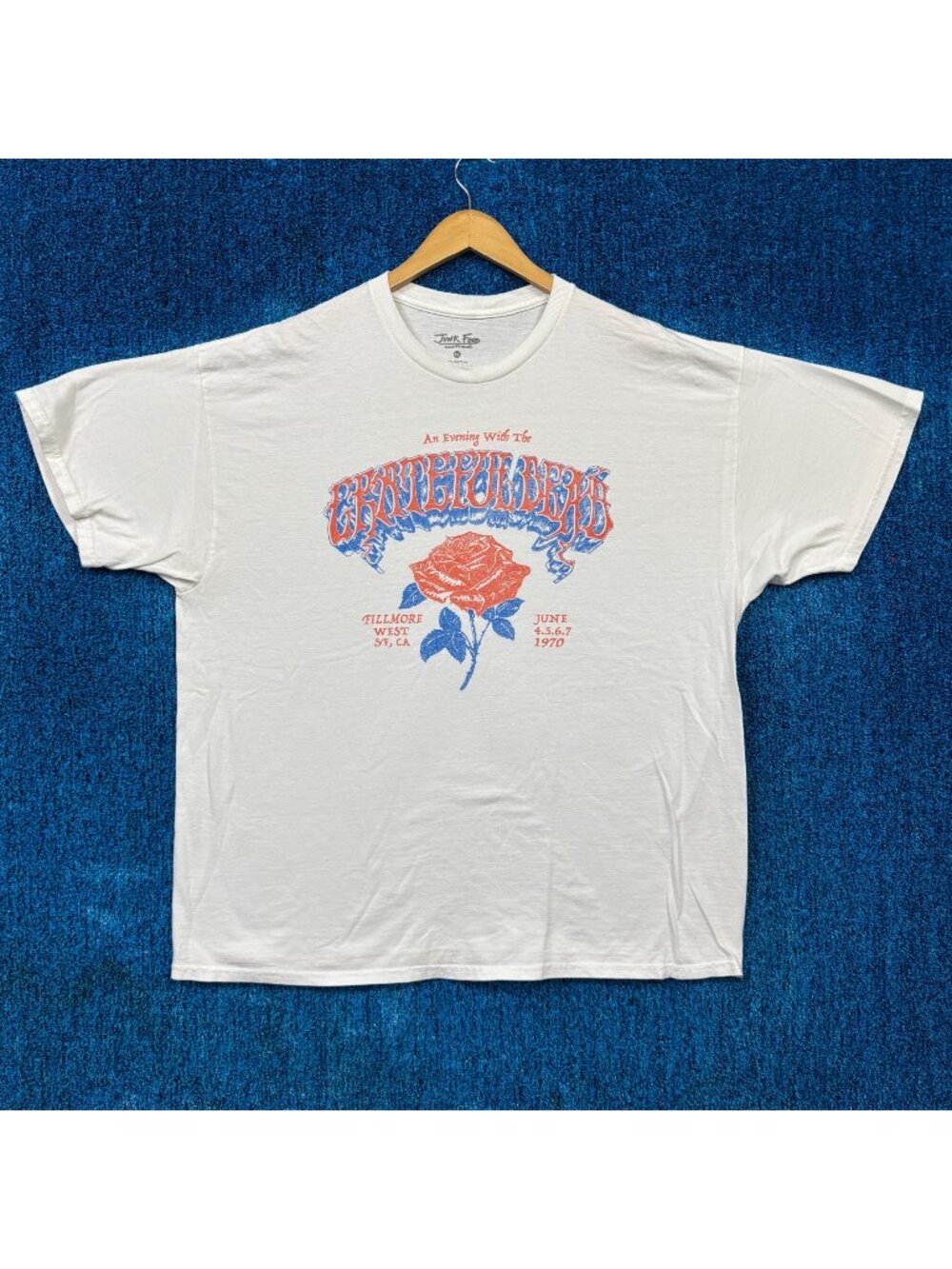 Grateful Dead Fillmore West Rock White T-Shirt Size Extra Large
